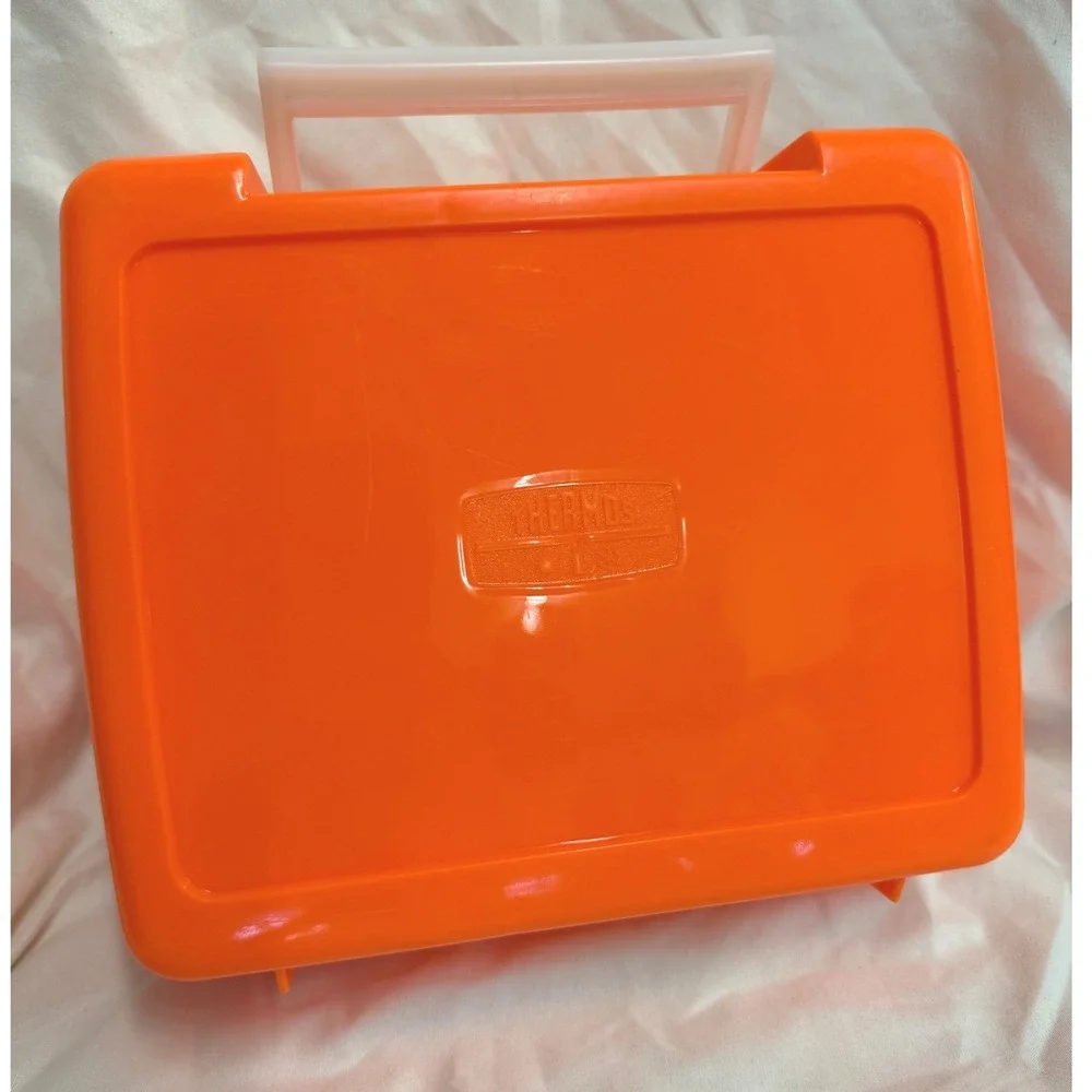 Vintage Thermos California Raisins Lunch Box Retro Orange Vintage 1988 Plastic